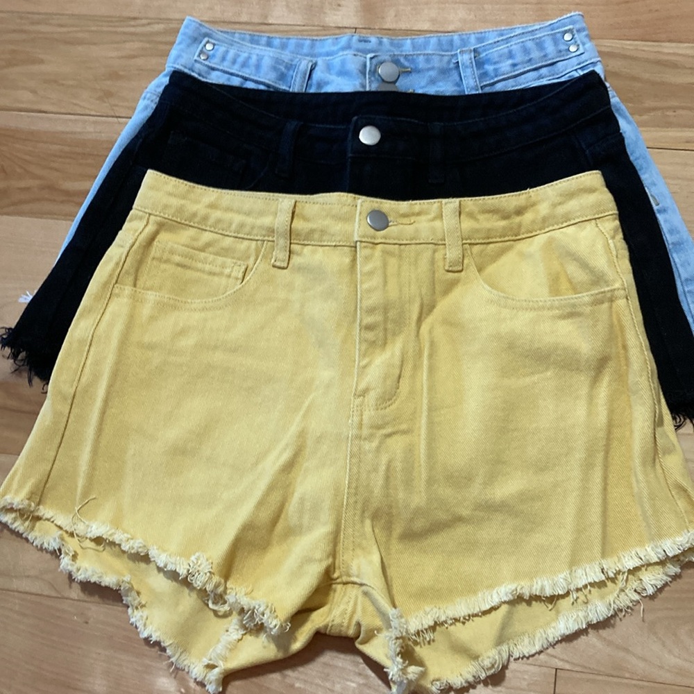 Set of 3 Denim Shorts